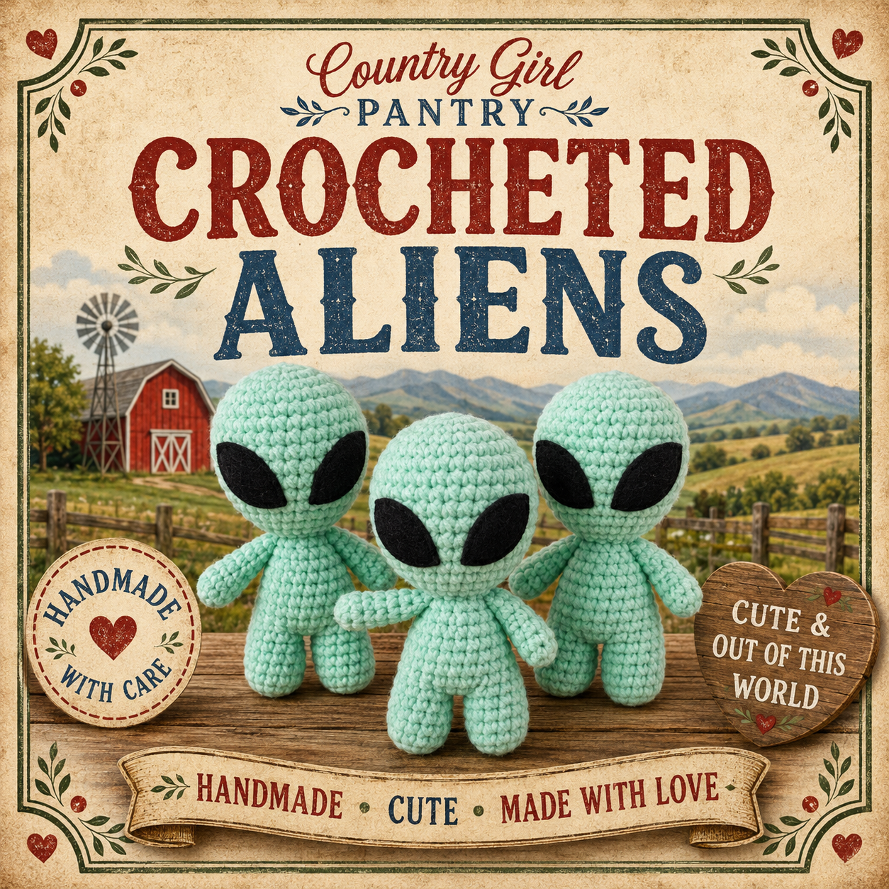 Crocheted Aliens