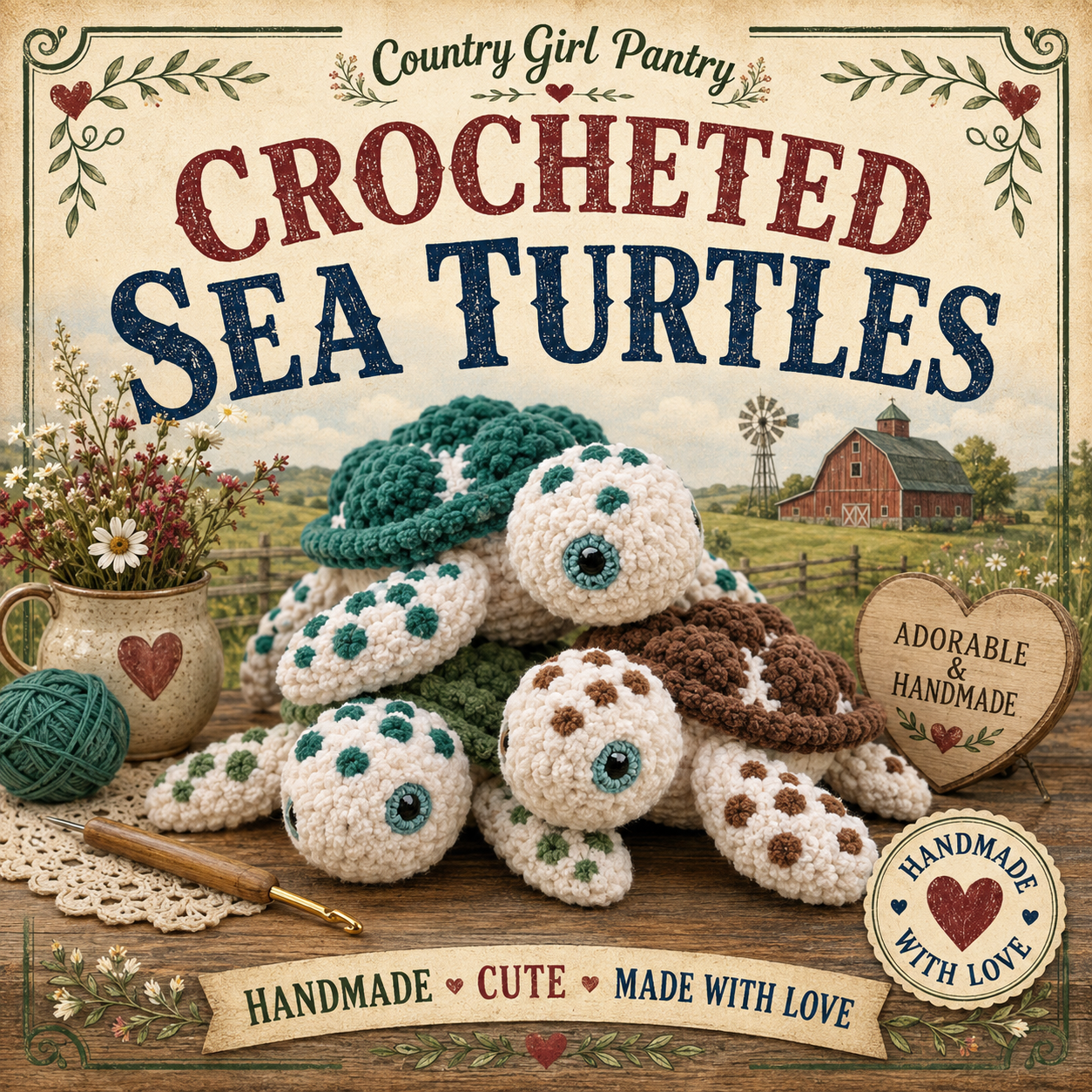 Crocheted Sea Turtle